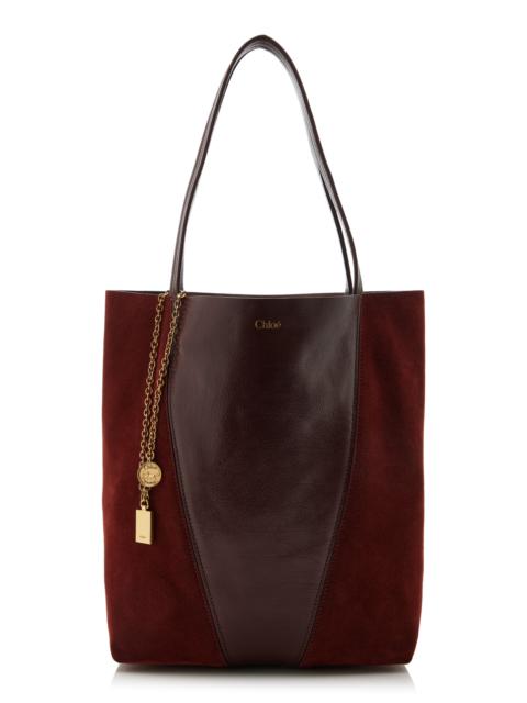 Chloé Chloé Spin Leather Shoulder Bag brown