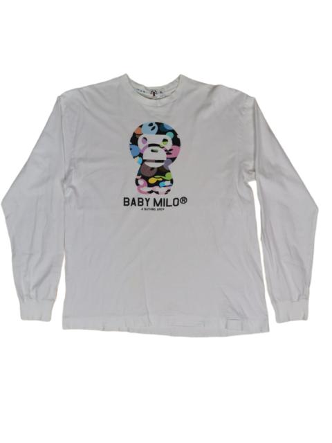 A BATHING APE® Bape Baby Milo MultiColour Camo Logo Tee