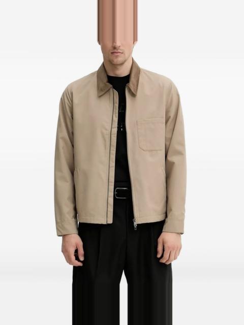SAMSØE SAMSØE corduroy-collar zip-front jacket