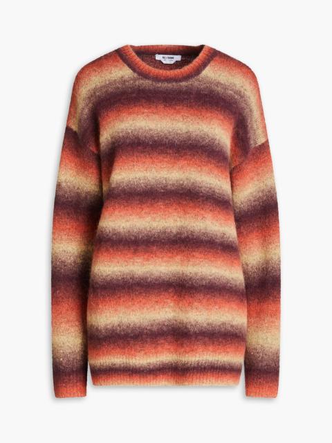 RE/DONE OC striped wool-blend sweater