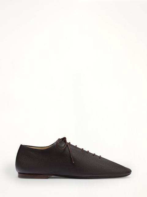 Lemaire Souris Flat Classic Derbies in Dark Chocolate