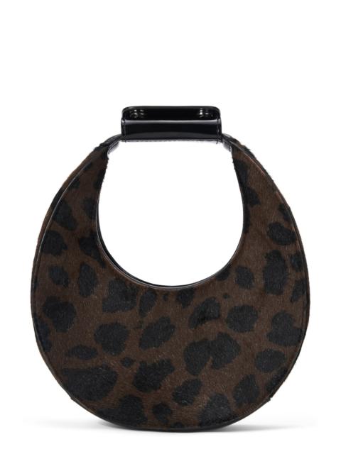 STAUD STAUD Good Night Moon Genuine Calf Hair Top Handle Bag in Leopard at Nordstrom