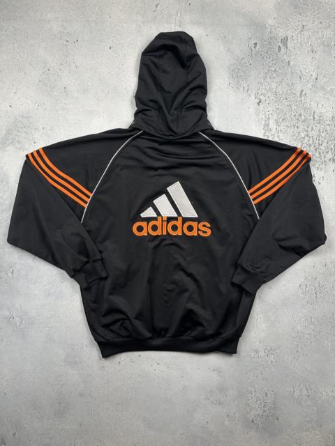 adidas Vintage Y2K Adidas Hooded Track Jacket Stripes Oversized Fit