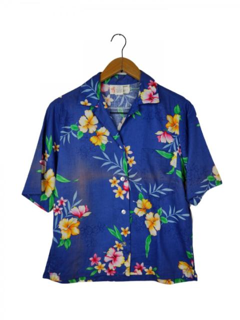 Other Designers Hawaiian Shirt - Royal Hawaiian 1960s Hib Palm Hawaii Shirt