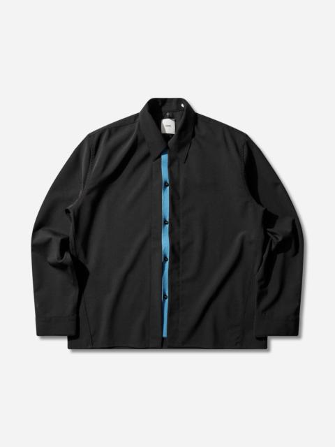OAMC Men's Double Opening Wool Shirt Black