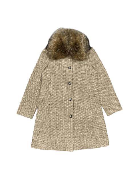 Other Designers Vintage Junko Shimada Fox Fur Wool Coat Ifsixwasnine lgb