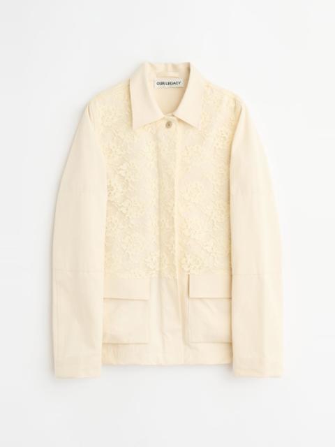 Our Legacy Split Jacket Soft Ivory Micro Canvas