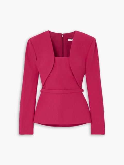 Safiyaa Samuele paneled crepe blouse