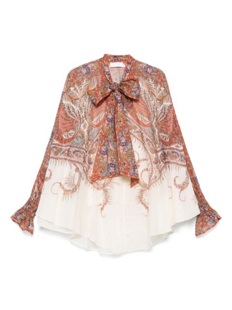 Zimmermann Zimmermann Women Rhiannon Tie Neck Blouse