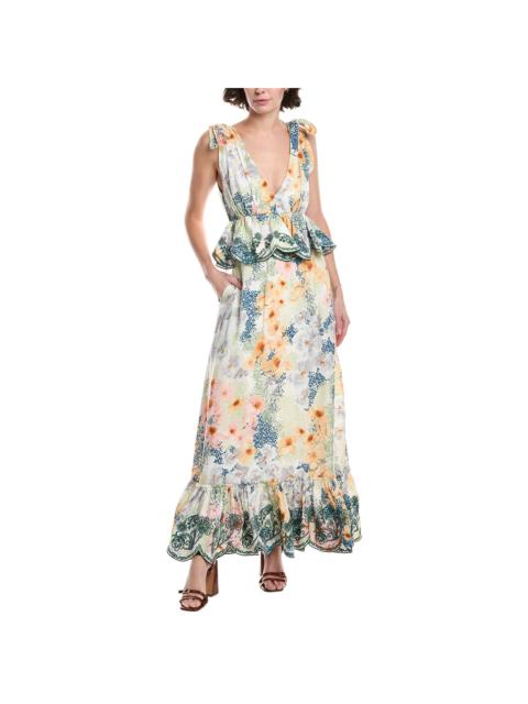 Agua by Agua Bendita Agua by Agua Bendita Florecer Linen Maxi Dress