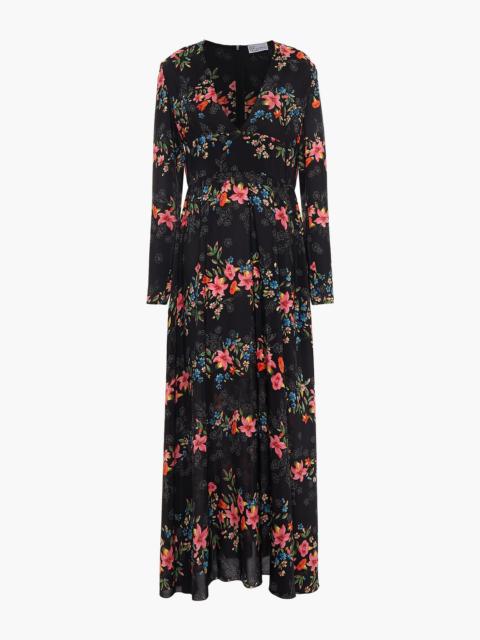 REDValentino Floral-print silk crepe de chine midi dress