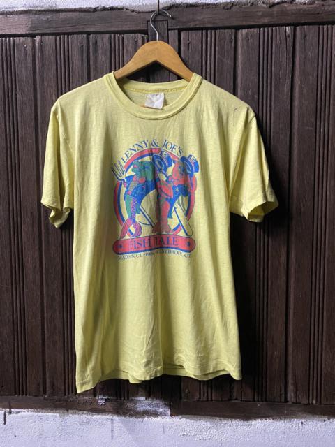 Other Designers Vintage 80s Lenny And Joes Fish Tale Paper Thin Shirt