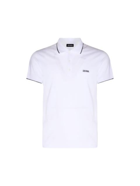 ZEGNA White Cotton Polo Shirt