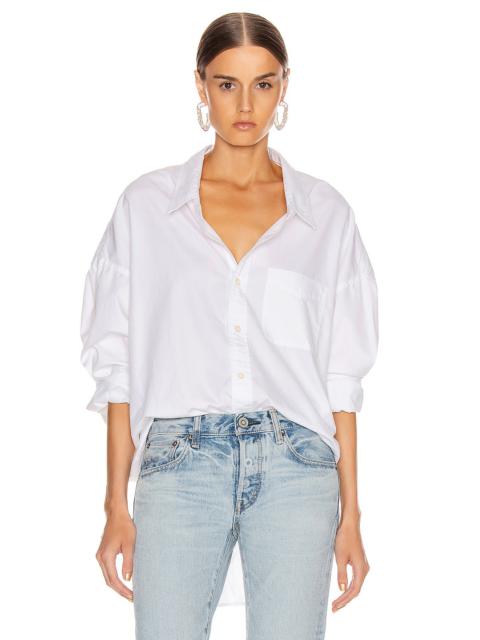 R13 Drop Neck Oxford Shirt