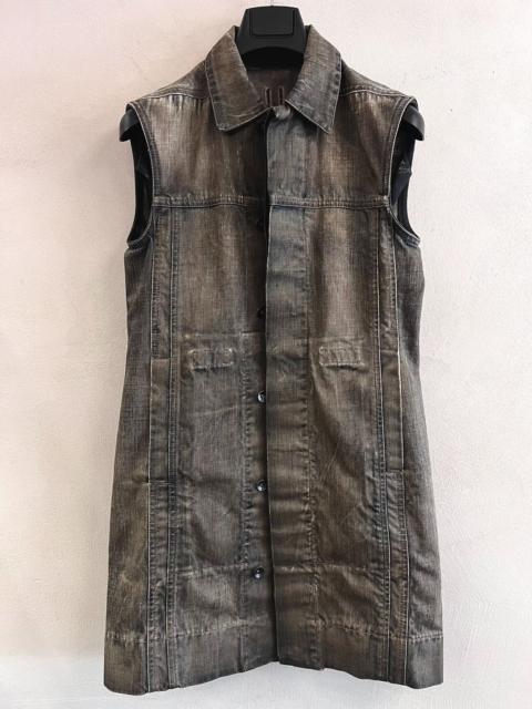 Rick Owens Rick Owens Distressed Denim Vest