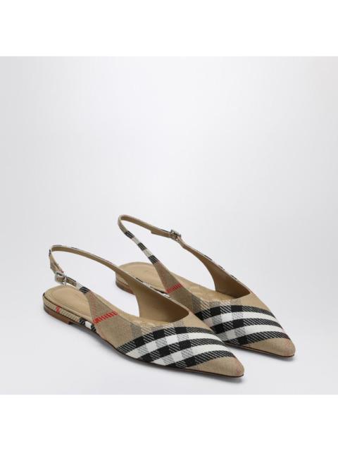 Burberry Ballerine Slingback Birdie Check Women