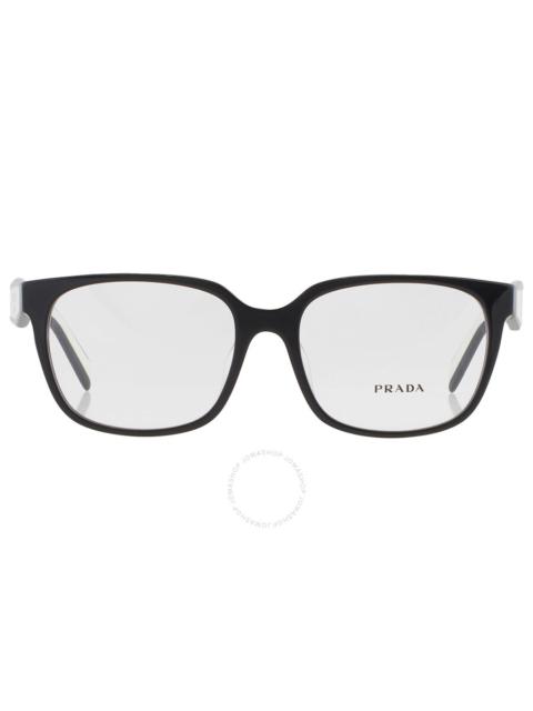 Prada Prada Demo Rectangular Ladies Eyeglasses PR 17ZVF 1AB1O1 55