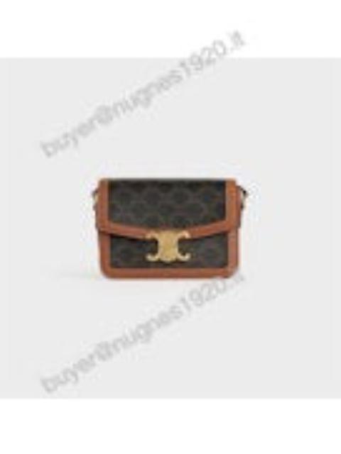 CELINE Celine Teen Triomphe Canvas Triomphe Shoulder Bag
