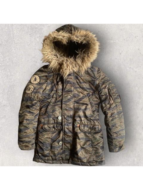 Hysteric Glamour Primaloft Tiger Camo Parkas