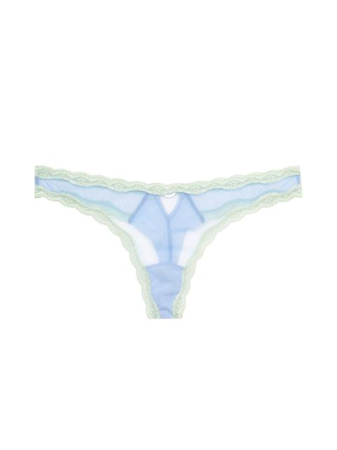 Fleur du Mal Fleur Du Mal Sheer Tulle Thong in Daydream at Nordstrom