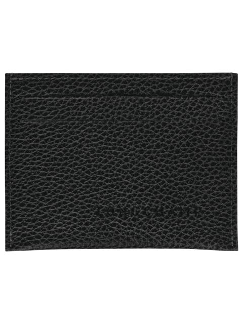 Longchamp Le Foulonné Cardholder Black - Leather