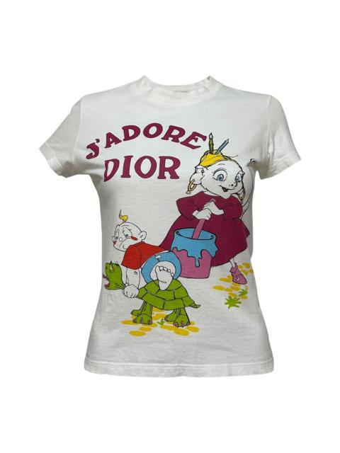 CHRISTIAN DIOR Spring Summer 2002 Cartoon "J'ADORE DIOR" T-Shirt