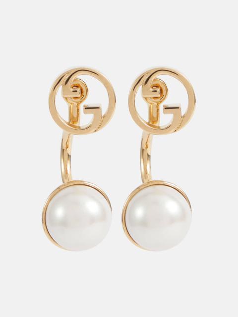 GUCCI Blondie Interlocking G faux pearl earrings
