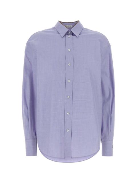 Brunello Cucinelli Brunello Cucinelli Women Powder Blue Cotton Shirt