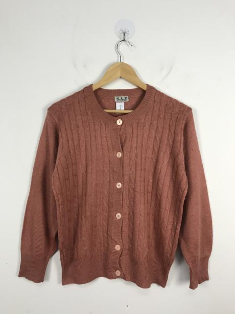Other Designers Japanese Brand - Naf Cable Knit Cardigan #2950