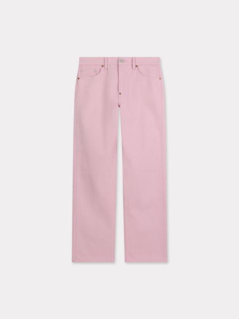 KENZO Turn up wide fit jeans in japanese denim