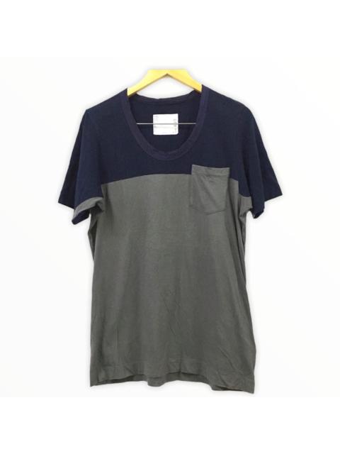 sacai Sacai Japanese Brand Colorblock T-Shirt