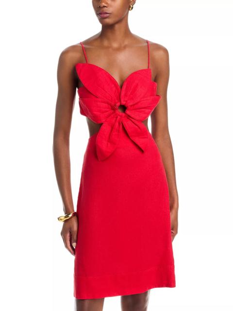 FARM RIO Red Flower Mini Dress