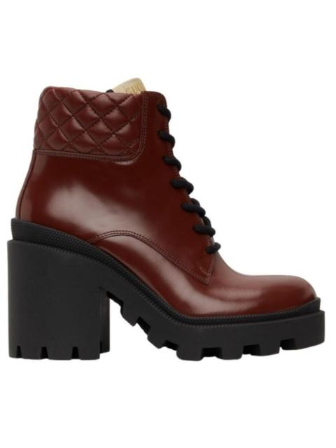 GUCCI Red Trip Ankle Boots