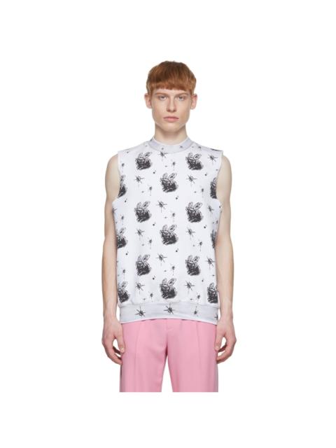 We11done White Cotton Vest