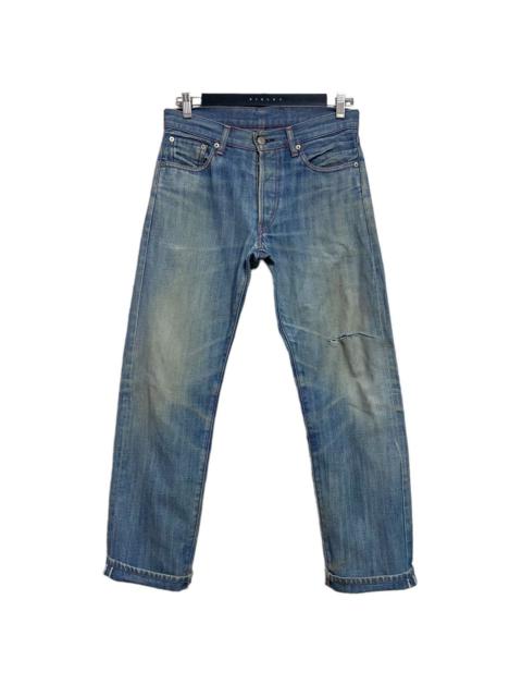 Levi's Levis Red Hemp Distressed Denim Selvedge Jeans