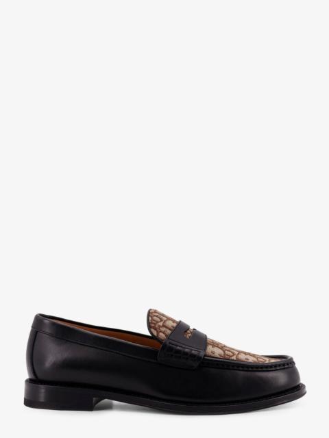Dior Dior Leather Loafers With Dior Oblique Detail