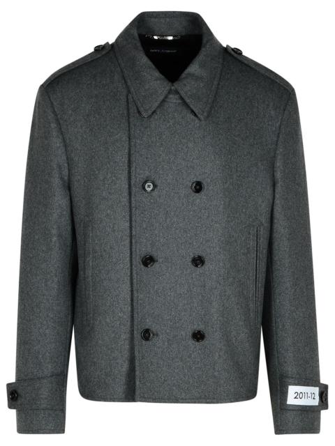 Dolce & Gabbana Grey Wool Blend Jacket Man