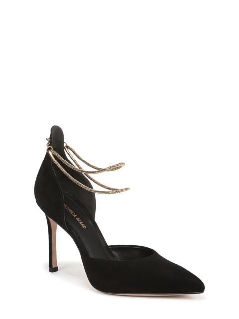 VERONICA BEARD Veronica Beard Leandra Ankle Strap Pump in Black at Nordstrom