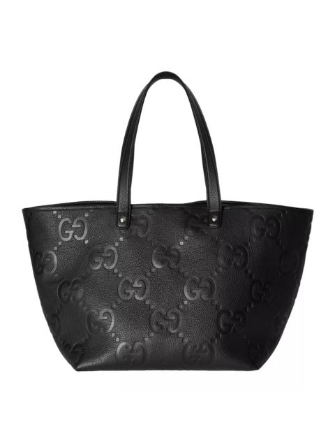 GUCCI GUCCI Medium Jumbo GG Black Leather Tote Bag New $2980