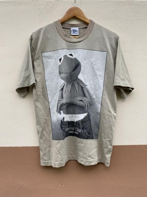 Other Designers Vintage - 90s Thrashed Kermit Klein Underwear Big Print Parody Tee