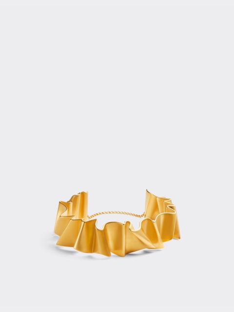 Ferrari Brass choker with satin gold finish