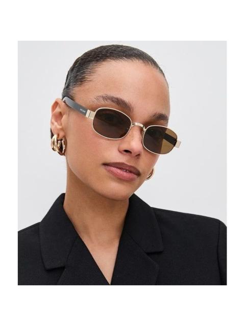SAINT LAURENT New Saint Laurent Sunglasses SL706 001 Black Brown Unisex Ey