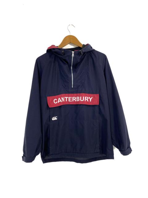 Other Designers Canterbury Of New Zealand - Anorak Jacket Half zipper Logo Design Rare