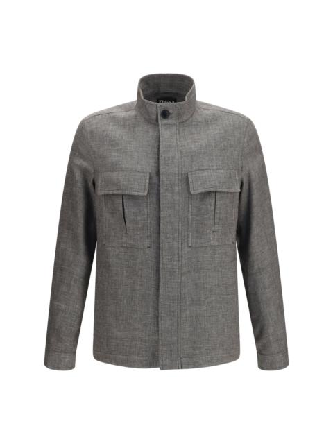 ZEGNA Zegna High-collar Shirt Jacket 001