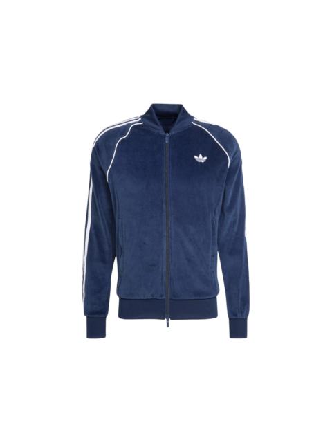adidas adidas Superstar Adicolor Velour Track Top Night Indigo