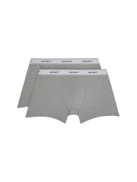Carhartt Two-Pack Gray Cotton Boxers