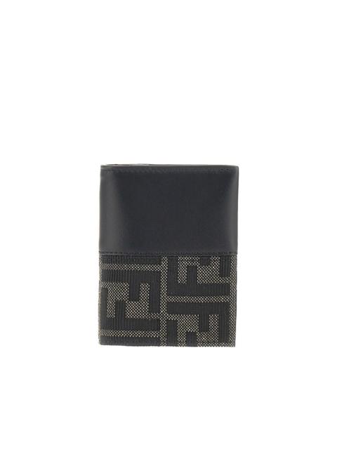 FENDI Fendi FF Jacquard Bi-fold Card Holder Brown