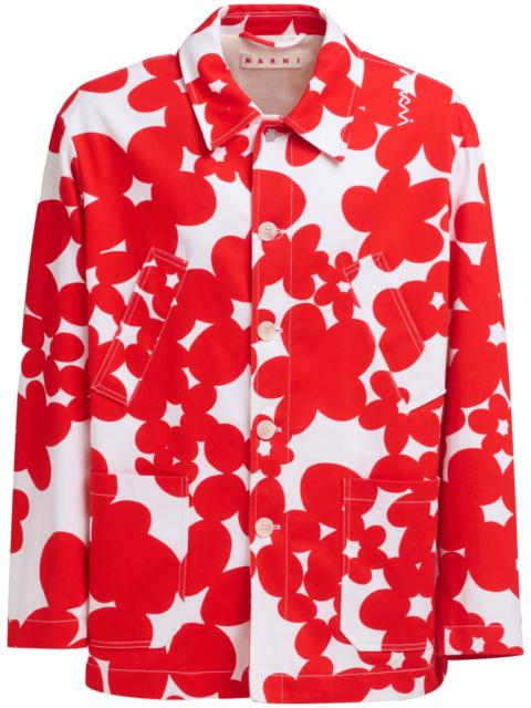 Marni Floral-print Cotton Jacket