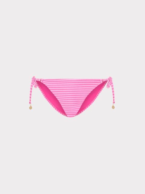 MILLY Stripe String Bikini Bottom