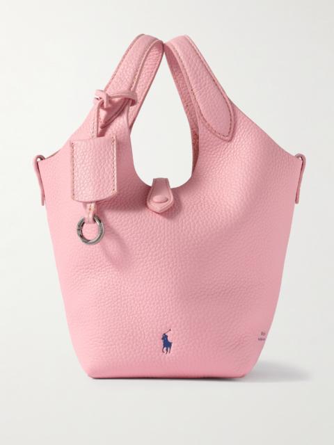 Polo Ralph Lauren Polo Play Logo-embroidered Full-grain Leather Tote